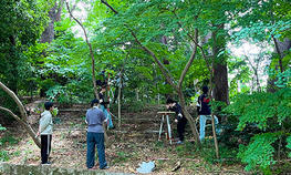 文学部歴史学科考古学専攻の学生が世田谷区奥沢城跡の調査を行いました